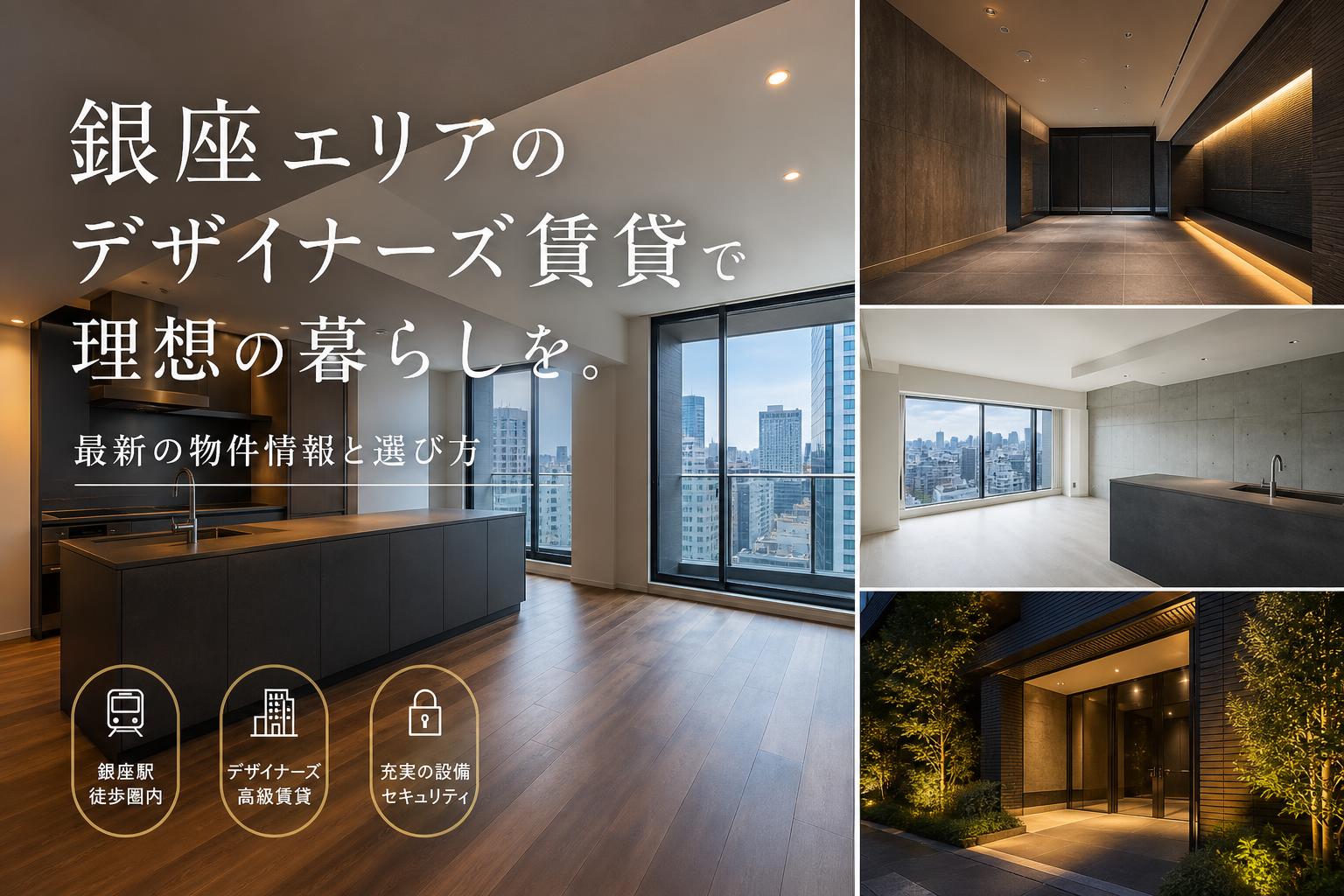 銀座エリアのデザイナーズ賃貸で理想の暮らしを。最新の物件情報と選び方