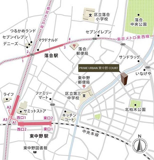 ＰＲＩＭＥ　ＵＲＢＡＮ　東中野　ＣＯＵＲＴ 101（4枚目）
