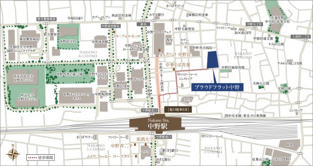 プラウドフラット中野 517（4枚目）