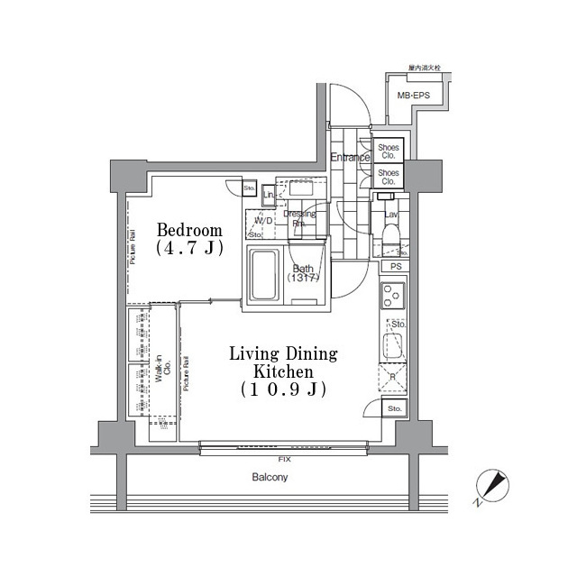 ＯＮＥ　ＲＯＯＦ　ＦＬＡＴ　ＴＳＵＫＩＳＨＩＭＡ 316（6枚目）