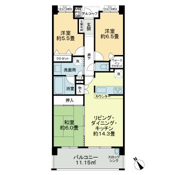 ライオンズマンション幕張セントパークス ０４０４（2枚目）