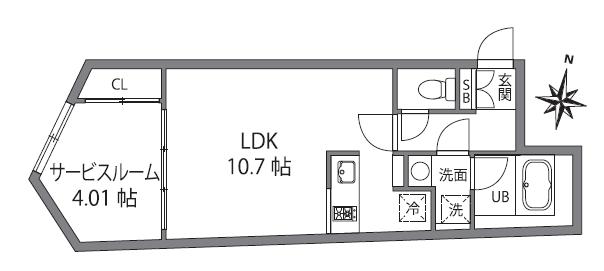 FABRIC中井due Residence 202（2枚目）