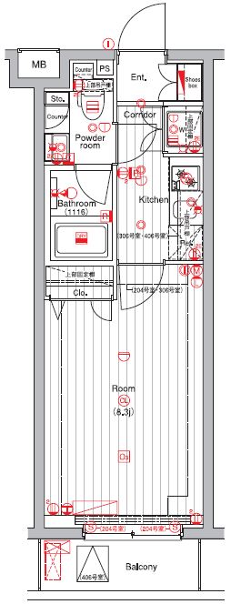 THE　HOUSE　赤坂檜町 406（6枚目）