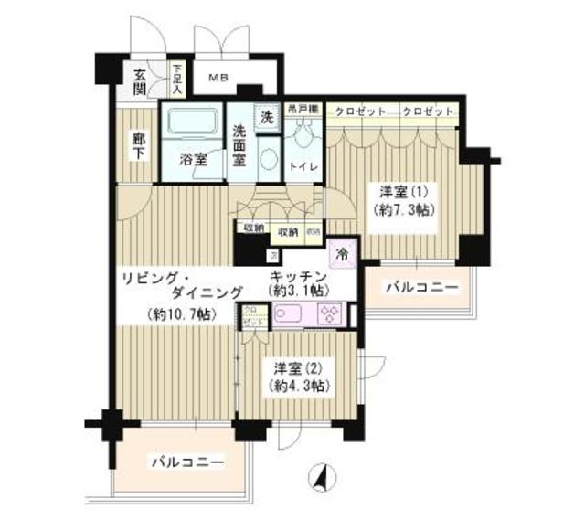アゼリアテラス新宿 609（2枚目）