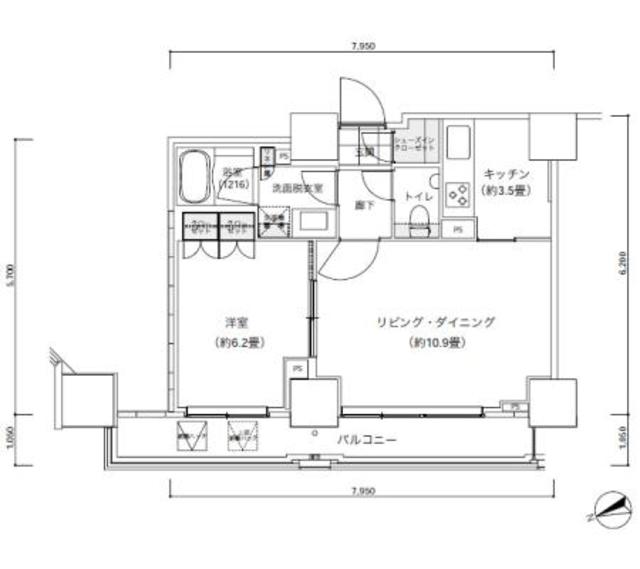 パークキューブ愛宕山タワー 201（2枚目）