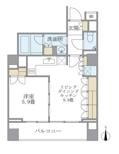 ＫＤＸレジデンス南麻布 406（2枚目）