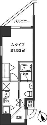 新品家具付きマンション西新橋1(KaGood東京) 505（1枚目）