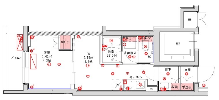 ハーモニーレジデンス品川大井町 403（6枚目）