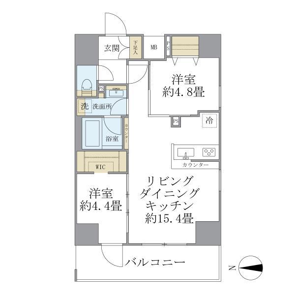 デュオフラッツ葛西 705（2枚目）