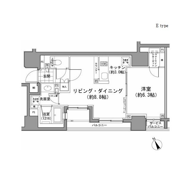 パークハビオ八丁堀 1005（2枚目）