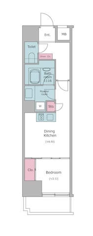 新品家具付きマンション高田2(KaGood東京) 215（1枚目）